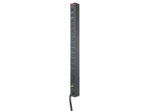 APC Rack PDU- Basic- Zero U, Zwart, NEMA L5-20P, (14) NEMA 5-15R, 3,66