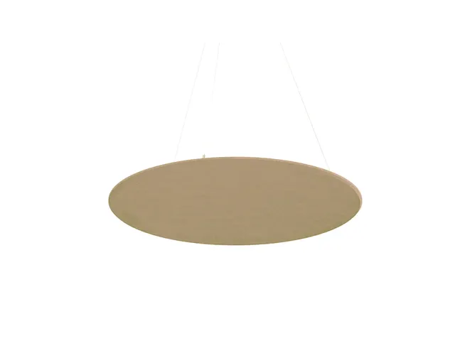 Akoestisch PET-vilt rond plafondpaneel Ø120cm Beige