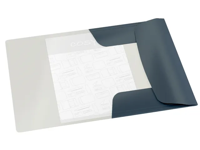 Elastomap Leitz Cosy A4 3-kleps grijs