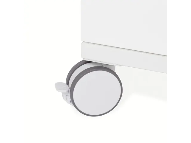 Whiteboard Rocada Skincube 55x55x200cm mobiel wit met 4 zijden