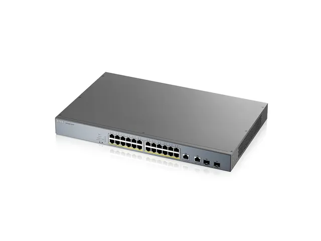 GS1350-26HP, 26 Port managed CCTV PoE switch, long range, 375W