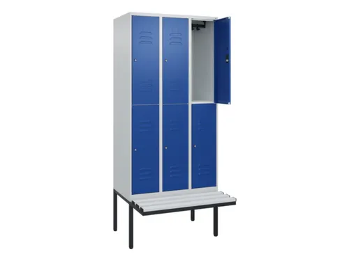 Dubbeldekse dekenkist,HxBxD 2120x900x815mm,3x2vak.,vak B 300mm