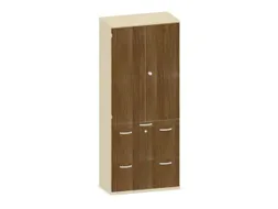 kantoorkast,HxBxD 1920x800x430mm,decor romp esdoorn,decor front noten