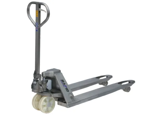 Palletwagen Rvs 2.5t Zwenk-/vorkwielen Nylon Enkelvoudig 1150mm