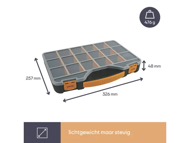 Assortimentsdoos 326x257x48mm 4 Liter