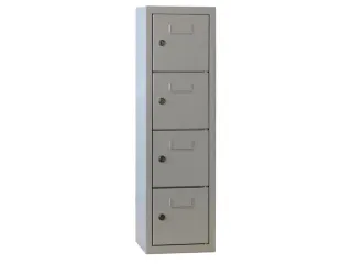 Lockersysteem 778x225x200mm 1x4 Vakken Deuren Glad Cilinderslot - 1