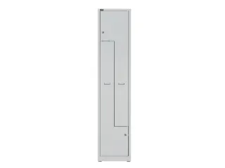 Z-garderobekast,HxBxD 1850x400x500mm,vak B 400mm,cil.-slot,sokkel - 4