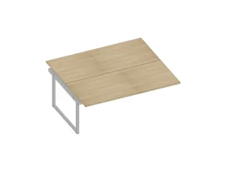 aanbouwtafel,v. benchtafel,HxBxD 730x1800x1600mm,blad eiken - 1