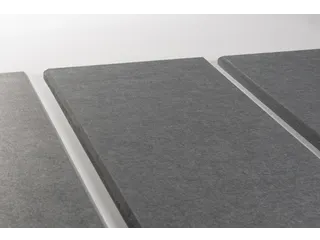 Akoestische PET-vilt wandtegels 30x120cm Donkergrijs 4 Stuks - 2