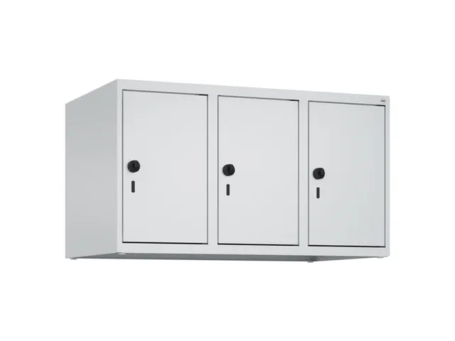 opzetkast,v. locker,3vak.,vak B 300mm,HxBxD 500x900x500mm,vleugeldeur