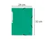 Elastomap 3 kleppen glanskarton 355gm² A4 Groen