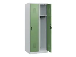 schoollocker,HxBxD 1530x600x500mm,2vak,vak B 300mm,draaigrendel