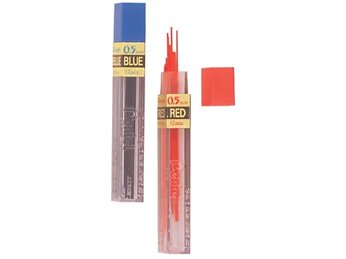 Potloodstift Pentel Ain Stein HB 0.5mm blauw koker à 20 stuks