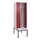 locker met bank,voor scheiding van kleding,HxBxD 2120x600x815mm,2vak