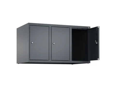 opzetkast,v. locker,3vak.,vak B 300mm,HxBxD 500x900x500mm,cilinderslot