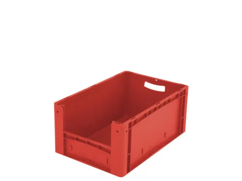 Euronorm Stapelkrat M. Grijpopening Pp Hxlxb 270X600X400Mm Rood