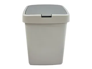 Afvalbak Delta Grijs Klepdeksel 10 Liter - 2