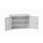 universele kast,HxBxD 800x1300x550mm,2xStalen bodem,draaigrendelslot