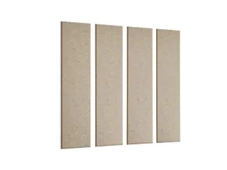 Akoestische PET-vilt wandtegels 30x120cm Beige 4 Stuks - 4
