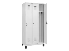 locker voor scheiding van kleding,HxBxD 1950x900x500mm,3vak