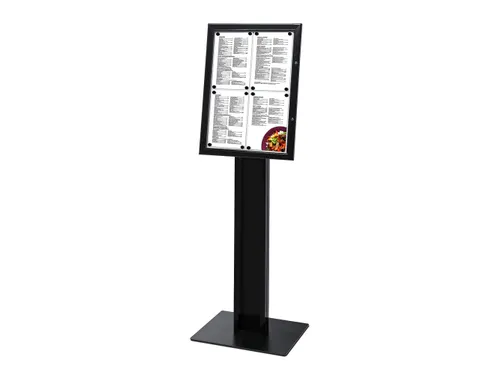 Menustandaard Zwart 4xA4