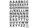 Etiket Herma 4158 10mm Letters A-Z Zwart Folie 63 stuks