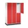 Dubbeldekse garderobekast,HxBxD 1950x1220x500mm,3x2vak.,vak B 360mm