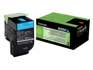 Tonercartridge Lexmark 80C2SC0 prebate blauw - 1