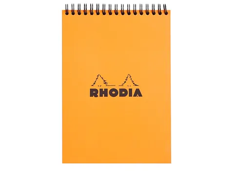 Spiraalblok Rhodia A5 lijn 160 pagina's 80gr oranje