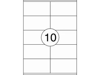 Etiket Rillstab 105x57mm Wit - 2