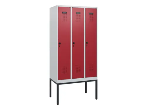 schoollocker,HxBxD 1950x900x500mm,3vak,vak B 300mm,draaigrendel