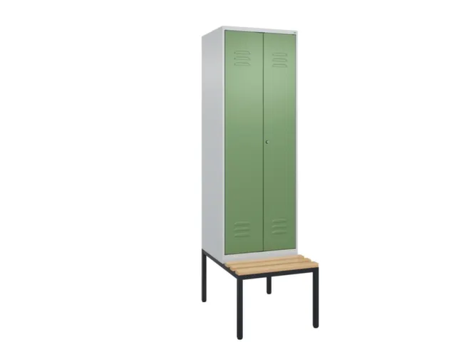 locker voor scheiding van kleding,HxBxD 2120x600x815mm,2vak
