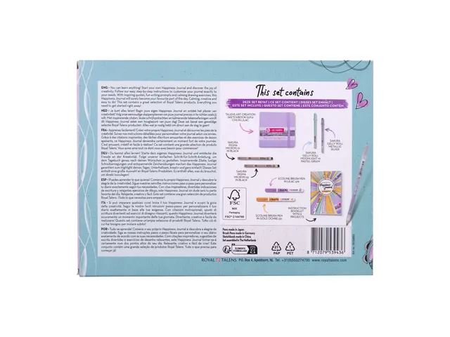 Happiness Journal Set Royal Talens 8-delig