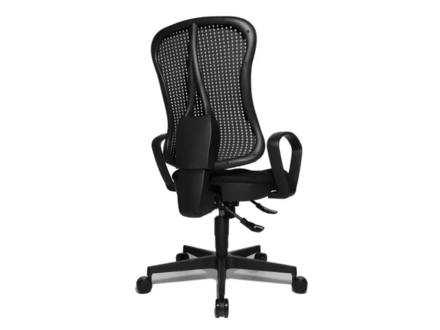 Siège Bureau Pivotant Assise Noir Dossier Maille Noir