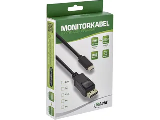 Kabel inLine USB-C Displayport 3.1 4K M/M 2 meter zwart - 2
