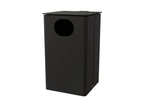 afvalbak,HxBxD 537x325x388mm,afvalbak inhoud 35l,romp staal RAL7021