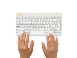 Compact Break ergonomisch toetsenbord Azerty BE Wit draadloos - 2