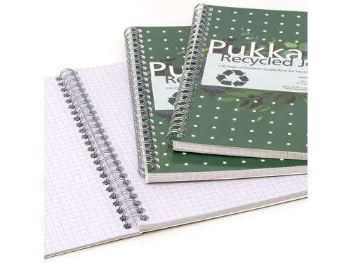 Notitieboek Pukka Jotta A5 ruit 5x5 55vel/110pagina's 80 gram groen