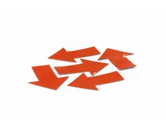 Magneetvel Symbool Pijl Rood 40x60 mm