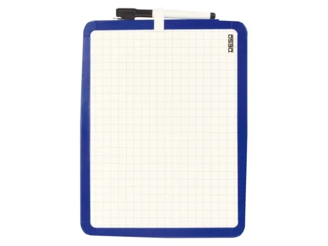 Whiteboard Desq 21x28cm tweezijdig magnetisch