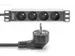 10 inch stekkerdoos met aluminium profiel, 4-voudige CEE 7/5 stopconta