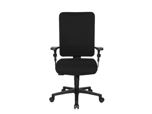 Bureaustoel,Synchroonmech.,M. Armleuningen,Zitting Stof Zwart