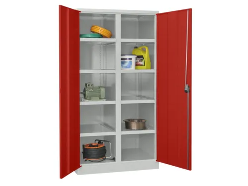 zwaarlastkast 1950x1040x630mm openslaande deuren RAL7035 front RAL3000