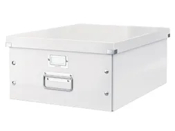 Opbergbox Click & Store 369x200x482mm Wit 85% gerecycled karton