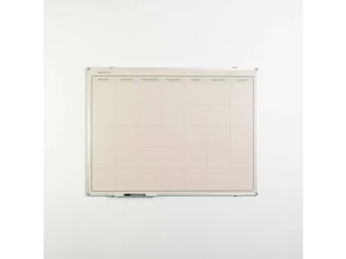 Maandplanner Elegance Engels softline profiel 8mm 90x120cm aluframe
