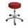 Draaikruk Gasveer Aluminium Voetkruis 530-690mm Kunstleer Rood Wielen
