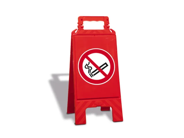 Verbodsbord,Verboden Te Roken,Vloeropsteller,Kunststof,Rood