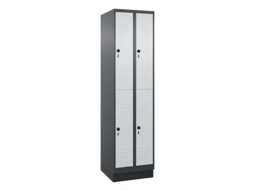 dubbeldekse locker,HxBxD 1950x500x500mm,2x2vak.,vak B 250mm
