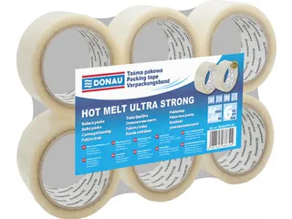 Donau verpakkingstape PP Hot-Melt 48mmx66m 50 micron transparant - 3