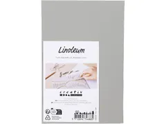 Creativ Company Linoleum 10x15cm dikte 3 mm, Grijs 2 stuks